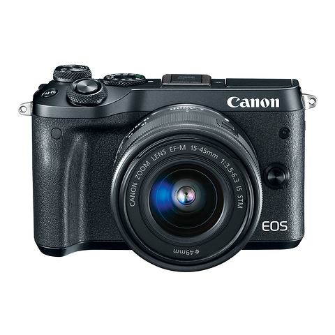 EOS M6 Mirrorless Digital Camera with 15-45mm Lens (Black) Image 1