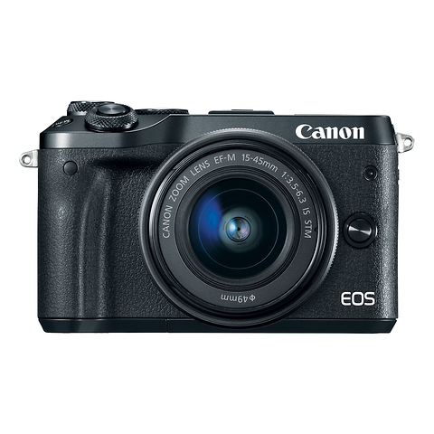 EOS M6 Mirrorless Digital Camera with 15-45mm Lens (Black) Image 2