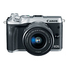 EOS M6 Mirrorless Digital Camera with 15-45mm Lens (Silver) Thumbnail 1