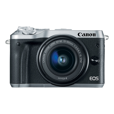 EOS M6 Mirrorless Digital Camera with 15-45mm Lens (Silver) Image 2