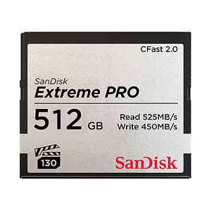 512GB Extreme PRO CFast 2.0 Memory Card