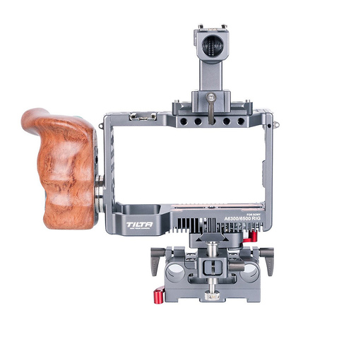 Lightweight Rig Cage with Wooden Handle for Sony Alpha a6300/a6500 Image 5