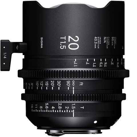 20mm T1.5 FF High Speed Prime Lens for PL Mount Image 0