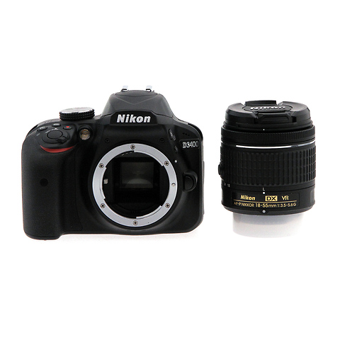 D3400 Digital SLR Camera with 18-55mm Lens - Black (Open Box) Image 2