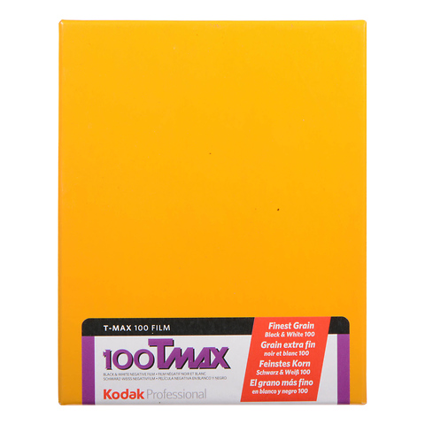 4 x 5 In. Professional T-Max 100 Black and White Negative Film (10 Sheets) Image 0
