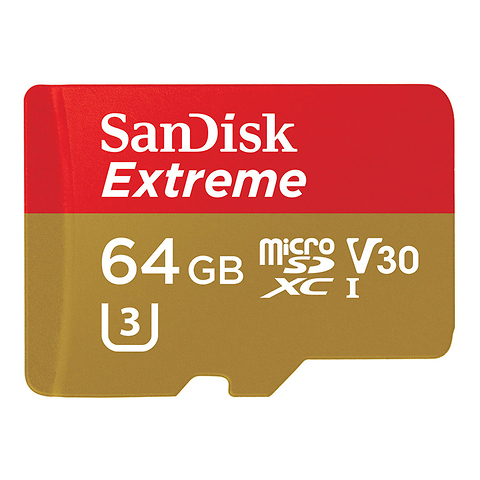 64GB Extreme UHS-I microSDXC Memory Card - FREE with Qualifying Purchase Image 0