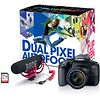 EOS Rebel T7i Digital SLR Camera with 18-55mm Lens Video Creator Kit Thumbnail 0
