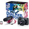 EOS M6 Mirrorless Digital Camera with 15-45mm Lens Video Creator Kit (Black) Thumbnail 0