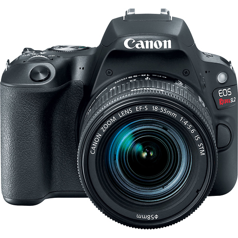 EOS Rebel SL2 Digital SLR with EF-S 18-55mm f/4-5.6 IS STM Lens (Black) Image 2