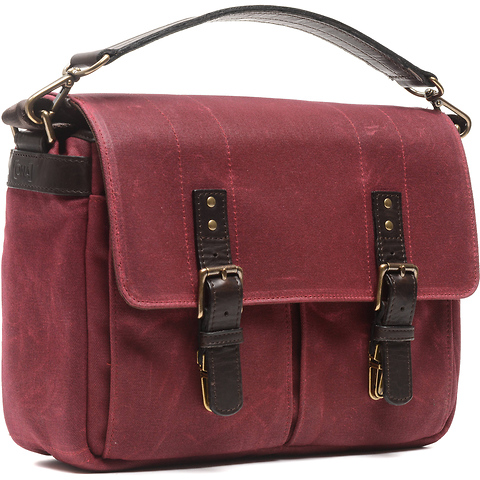 Prince Street Camera Messenger Bag (Crimson, Waxed Canvas) Image 1