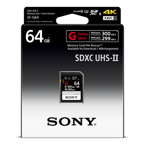 64GB SF-G Series UHS-II SDXC Memory Card Image 1