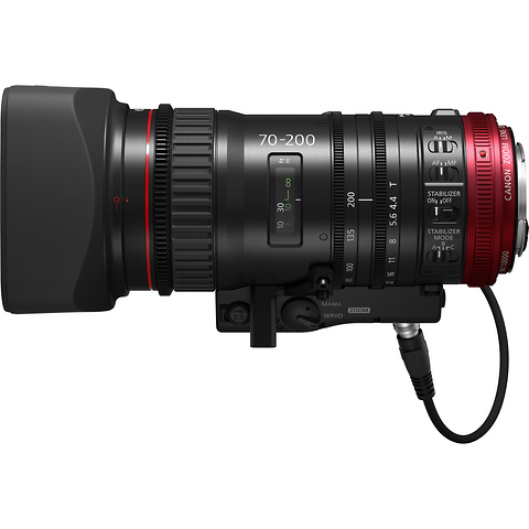 CN-E 70-200mm T4.4 Compact-Servo Cine Zoom Lens (EF Mount) with ZSG-C10 Zoom Grip Image 4