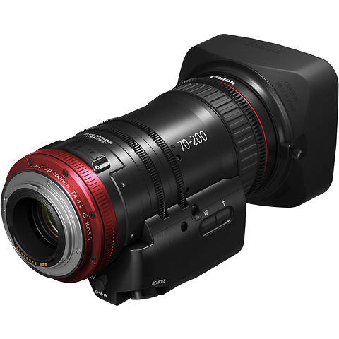 CN-E 70-200mm T4.4 Compact-Servo Cine Zoom Lens (EF Mount) with ZSG-C10 Zoom Grip Image 2