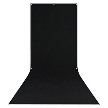 X-Drop Wrinkle-Resistant Backdrop Rich Black Sweep (5 x 12 ft.) Image 0