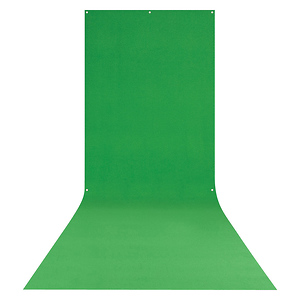 X-Drop Wrinkle-Resistant Backdrop Chroma-Key Green Sweep (5 x 12 ft.)