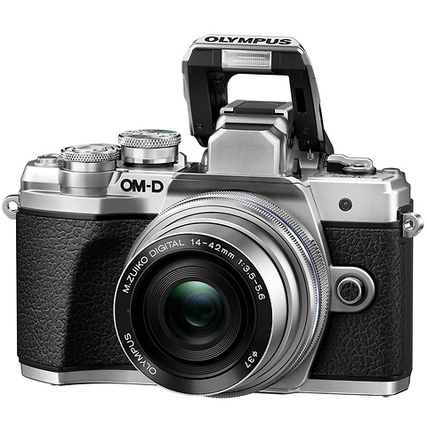 OM-D E-M10 Mark III Mirrorless Micro Four Thirds Digital Camera with 14-42mm Lens (Silver) Image 3