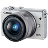 EOS M100 Mirrorless Digital Camera with 15-45mm and 55-200mm Lenses (White) Thumbnail 2