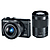 EOS M100 Mirrorless Digital Camera with 15-45mm and 55-200mm Lenses (Black)