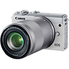 EOS M100 Mirrorless Digital Camera with 15-45mm and 55-200mm Lenses (White) Thumbnail 1