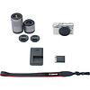 EOS M100 Mirrorless Digital Camera with 15-45mm and 55-200mm Lenses (White) Thumbnail 9