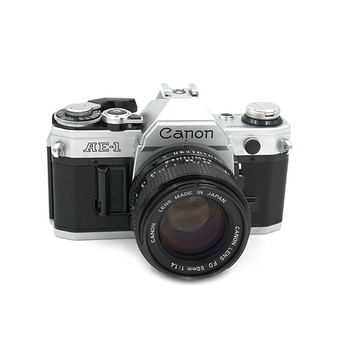 AE-1 35mm Film Camera Body Chrome w/ 50mm f/1.4 Lens - Pre-Owned Image 0