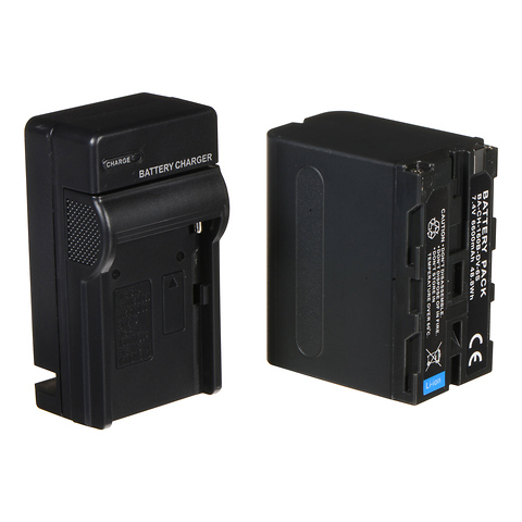 1x NP-F 6600mAh Battery and Charger Kit Image 1