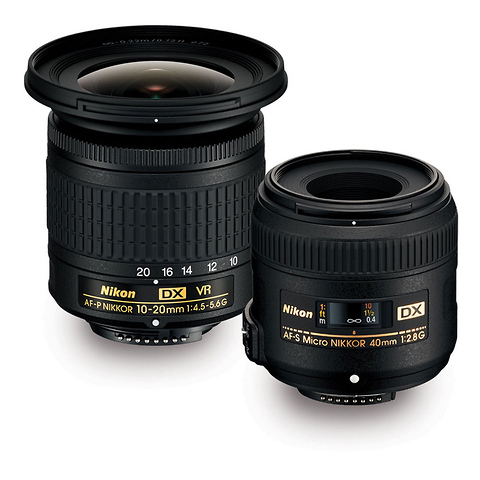 Landscape & Macro 10-20mm f/4.5-5.6 & 40mm f/2.8 Two Lens Kit Image 0