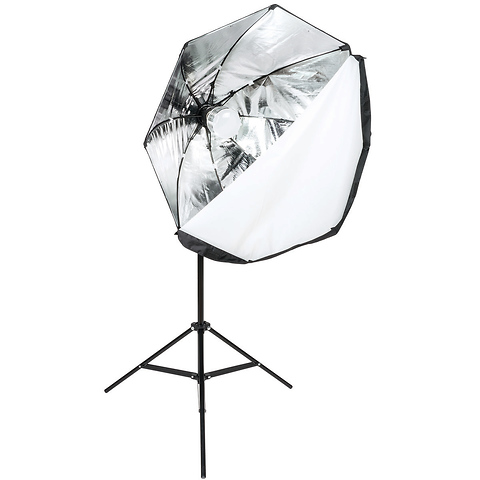OctaBella 1500W 3-Light LED Softbox Kit with Boom Arm Image 4
