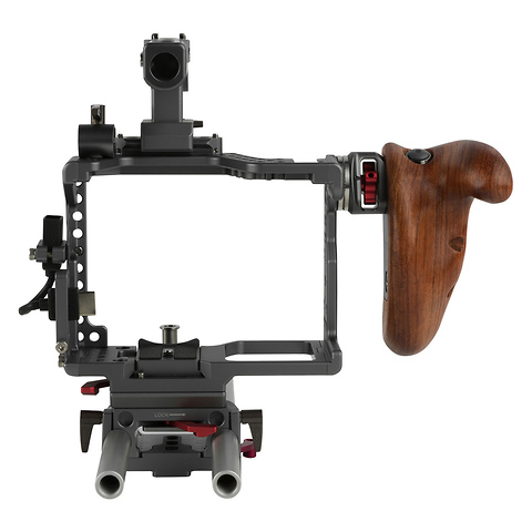 ES-T37A GH5 Handheld Camera Cage Rig with Wooden Handgrip (Open Box) Image 2