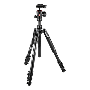 Befree Advanced Travel Al Tripod with Ball Head (Lever Locks, Black)