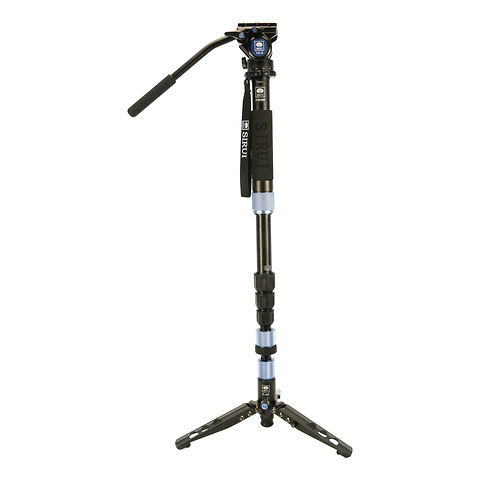 Aluminum 4 Section Monopod with Feet and VA5 Head - Open Box Image 0