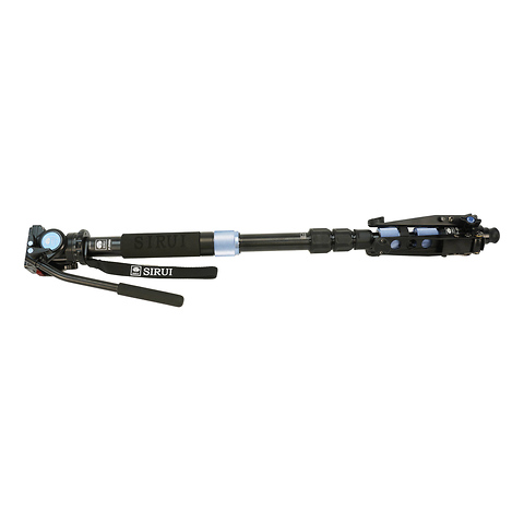 Aluminum 4 Section Monopod with Feet and VA5 Head Image 1