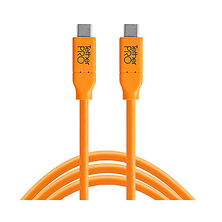 TetherPro USB Type-C Male to USB Type-C Male Cable (3 ft., Orange) Image 0