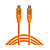 TetherPro USB Type-C Male to USB Type-C Male Cable (3 ft., Orange)