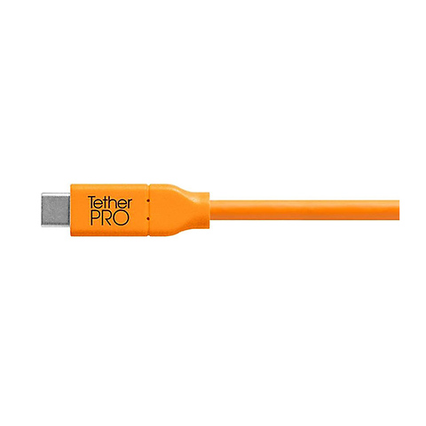 TetherPro USB Type-C Male to USB Type-C Male Cable (3 ft., Orange) Image 2