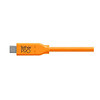 TetherPro USB Type-C Male to USB Type-C Male Cable (3 ft., Orange) Thumbnail 2
