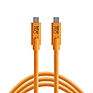 TetherPro USB Type-C Male to USB Type-C Male Cable (15 ft., Orange)