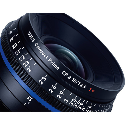 CP.3 18mm T2.9 Compact Prime Lens (PL Mount, Feet) Image 1