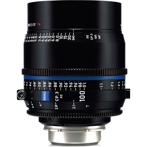 CP.3 XD 100mm T2.1 Compact Prime Lens (PL Mount, Feet) Image 0