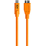 TetherPro USB Type-C Male to Micro-USB 3.0 Type-B Male Cable (15 ft., Orange)