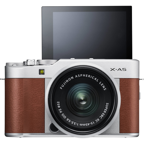 X-A5 Mirrorless Digital Camera with 15-45mm Lens (Brown) Image 3