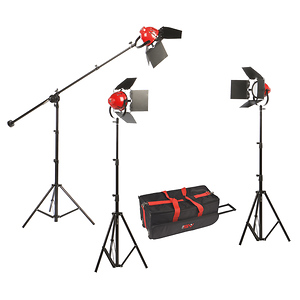 LadyBug 1500 LED 3-Light Kit with Boom Arm