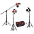 LadyBug 1500 LED 3-Light Kit with Boom Arm