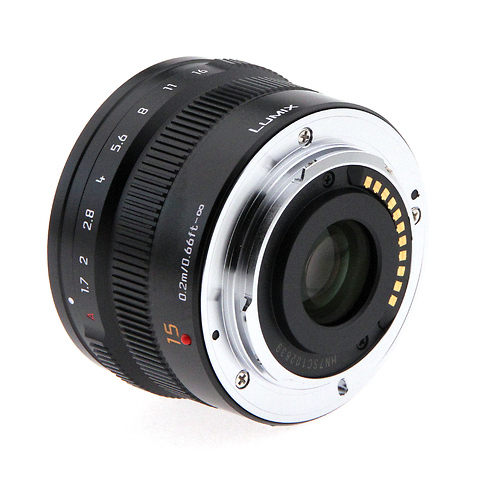 LUMIX G Leica DG Summilux 15mm f/1.7 Lens - Black (Open Box) Image 3