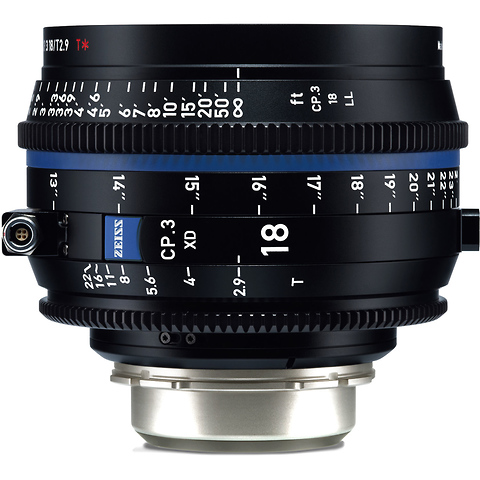 CP.3 XD 18mm T2.9 Compact Prime Lens (PL Mount, Feet) Image 0