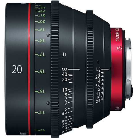 CN-E 20mm T1.5 L F Cinema Prime Lens (EF Mount) Image 2