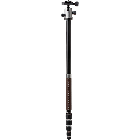 RoadTrip Classic Leather Edition Tripod (Aluminum, Titanium with Brown Leather) Image 4