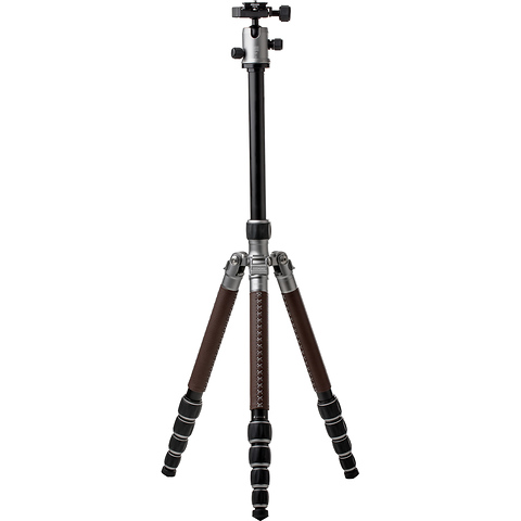 RoadTrip Classic Leather Edition Tripod (Aluminum, Titanium with Brown Leather) Image 2