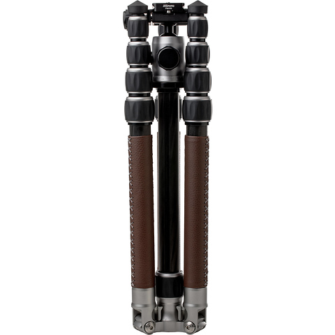 RoadTrip Classic Leather Edition Tripod (Carbon Fiber, Titanium with Brown Leather) Image 3