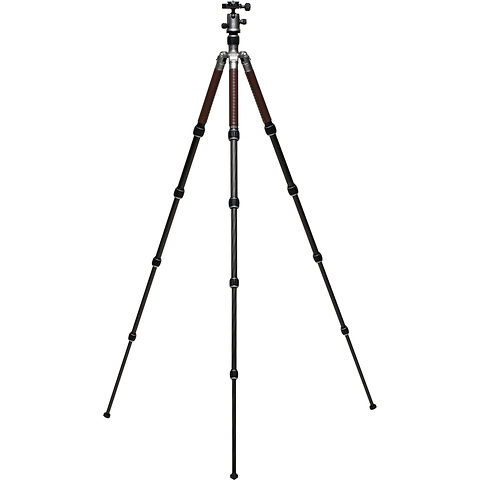 RoadTrip Classic Leather Edition Tripod (Carbon Fiber, Titanium with Brown Leather) Image 1